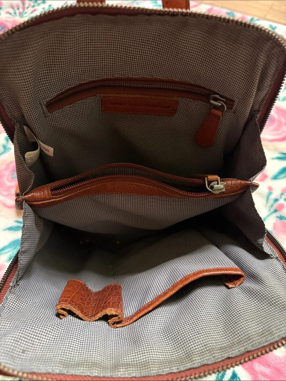Spikes and Sparrows Leather Backpack Purse